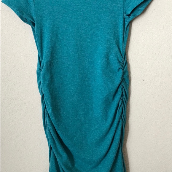Isabel Maternity Turquoise T Shirt Dress - Picture 4 of 4